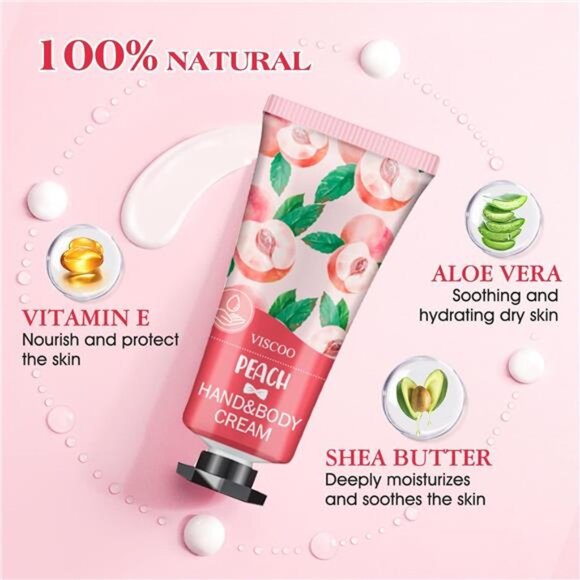 7 Pack Hand Cream Set Travel Size Floral Lotion for Dry Hands, Holiday Gifts - Picture 3 of 9